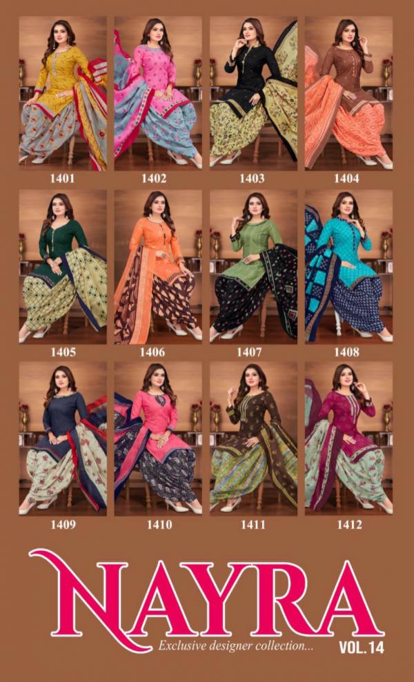 Nayra 14 Indo Printed Patiyala Dress Material Collection